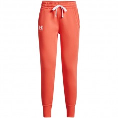 Under Armour Rival Παντελόνι Γυναικείας Φόρμας με Λάστιχο Πορτοκαλί Fleece 1356416-877