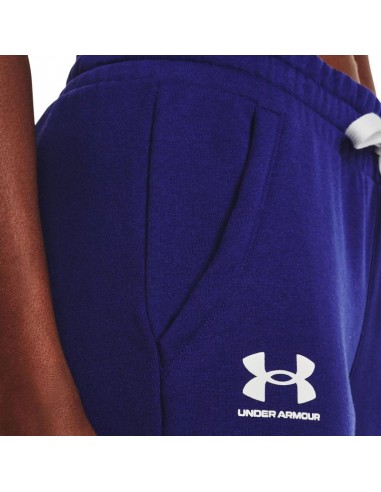 Under Armour Rival Παντελόνι Γυναικείας Φόρμας με Λάστιχο Navy Μπλε Fleece 1356416-468
