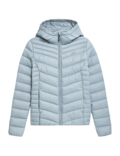 4F Κοντό Γυναικείο Puffer Μπουφάν για Χειμώνα Μπλε 4FSS23TDJAF095-34S