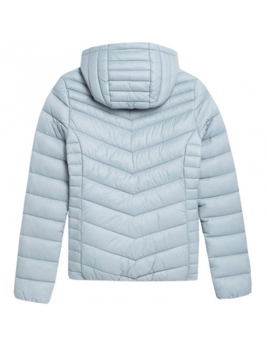 4F Κοντό Γυναικείο Puffer Μπουφάν για Χειμώνα Μπλε 4FSS23TDJAF095-34S