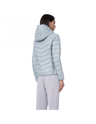 4F Κοντό Γυναικείο Puffer Μπουφάν για Χειμώνα Μπλε 4FSS23TDJAF095-34S