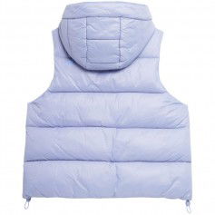 4F Κοντό Γυναικείο Αμάνικο Puffer Μπουφάν για Χειμώνα Μωβ 4FSS23TDJAF092-52S