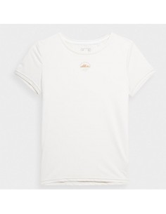4F Γυναικείο Αθλητικό T-shirt Λευκό 4FSS23TFTSF193-11S