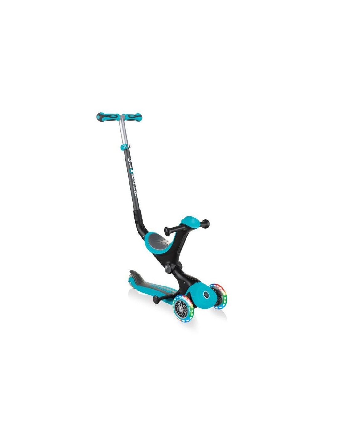 Globber Παιδικό Πατίνι Go-Up Deluxe Lights Τρίτροχο με Κάθισμα Μπλε 646-105