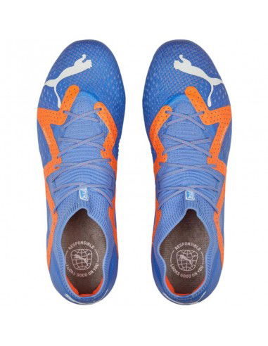 Puma Ultimate MxSG 107209-01 Χαμηλά Ποδοσφαιρικά Παπούτσια με Τάπες Μπλε