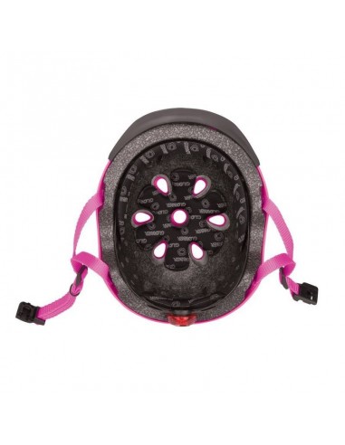 Globber Elite Lights 507-110 Παιδικό Κράνος για Ποδήλατο & Πατίνι Ροζ με Ενσωματωμένο Φωτάκι LED