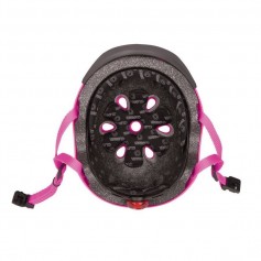 Globber Elite Lights 507-110 Παιδικό Κράνος για Ποδήλατο & Πατίνι Ροζ με Ενσωματωμένο Φωτάκι LED