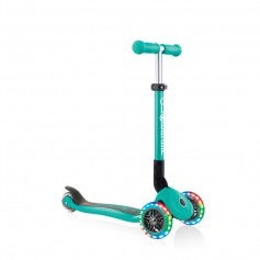 3wheel scooter Globber Foldable Lights Emerald Green Jr 437107