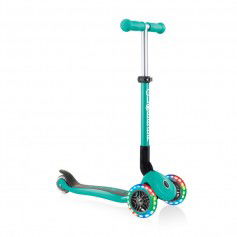 3wheel scooter Globber Foldable Lights Emerald Green Jr 437107