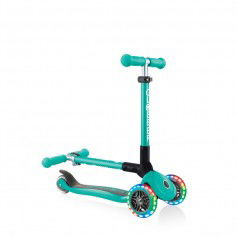 3wheel scooter Globber Foldable Lights Emerald Green Jr 437107