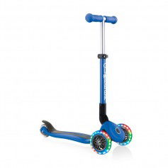 3wheel scooter Globber Foldable Lights Navy Blue Jr 437100