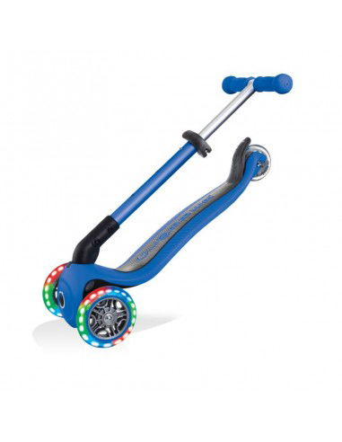 3wheel scooter Globber Foldable Lights Navy Blue Jr 437100