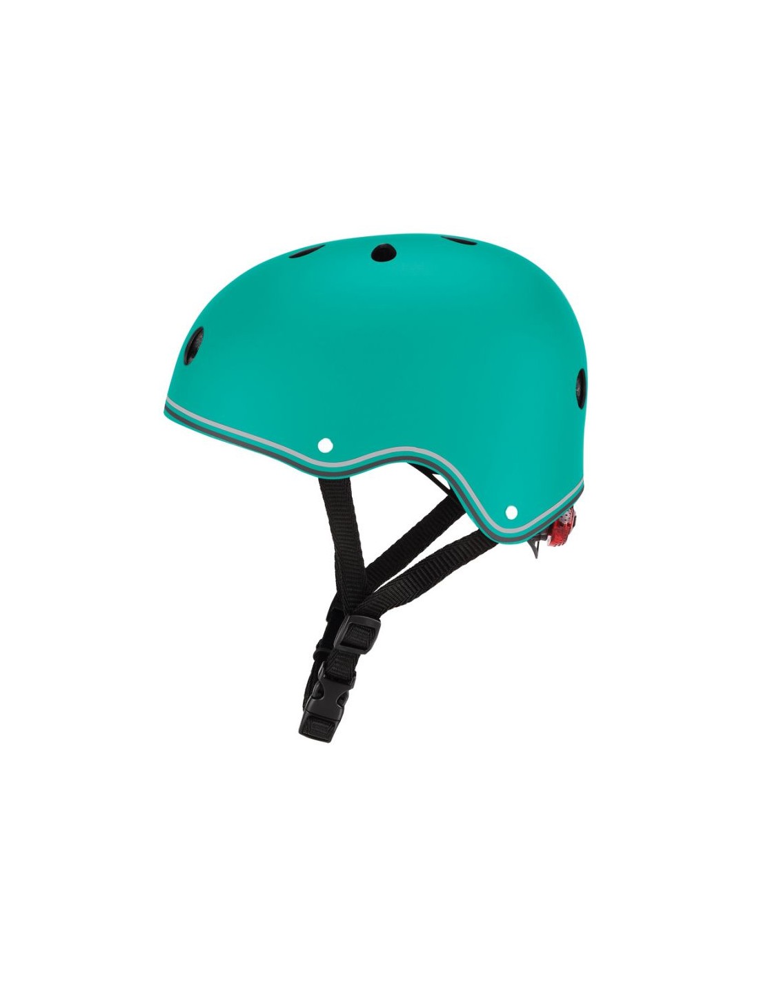 Globber Globber Primo Lights 505-107 Παιδικό Κράνος για Ποδήλατο & Πατίνι Πράσινο με Ενσωματωμένο Φωτάκι LED Green