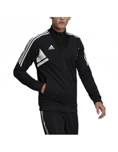 Adidas Condivo 22 Ανδρική Φούτερ Ζακέτα με Τσέπες Μαύρη HA6252