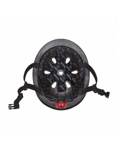 Globber Go Up Lights 506-120 Παιδικό Κράνος για Ποδήλατο & Πατίνι Μαύρο με Ενσωματωμένο Φωτάκι LED