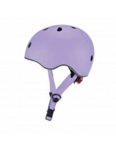 Globber Go Up Lights 506-103 Παιδικό Κράνος για Ποδήλατο & Πατίνι Μωβ με Ενσωματωμένο Φωτάκι LED