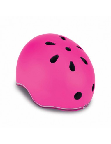 Globber Go Up Lights 506-110 Παιδικό Κράνος για Ποδήλατο & Πατίνι Ροζ με Ενσωματωμένο Φωτάκι LED