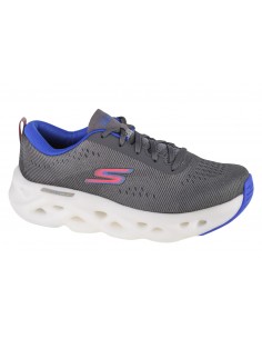 Skechers Go Run Swirl Tech 128791-GRY Γυναικεία Αθλητικά Παπούτσια Running Γκρι