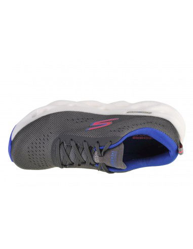 Skechers Go Run Swirl Tech 128791-GRY Γυναικεία Αθλητικά Παπούτσια Running Γκρι