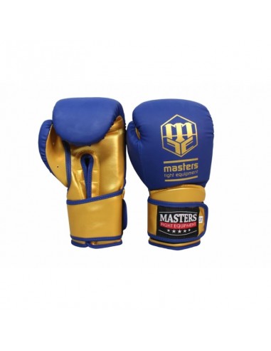 Sport Masters RPU 01439-0210 Γάντια Πυγμαχίας από Συνθετικό Δέρμα για Αγώνα Μπλε