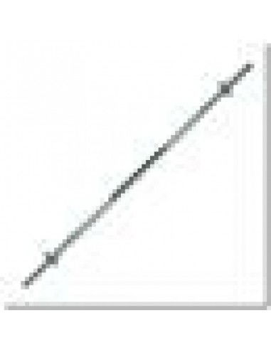 HMS straight bar with thread and clamp GPR165 30MM x 165 CM HMS