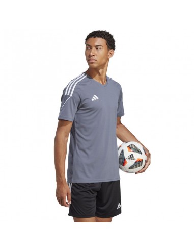 Adidas Tiro 23 League Αθλητικό Ανδρικό T-shirt Γκρι με Λογότυπο IC7478