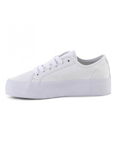 DC Manual Γυναικεία Flatforms Sneakers Λευκά ADJS300280-WW0