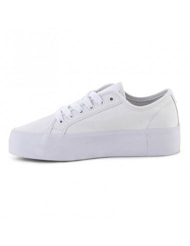 DC Manual Γυναικεία Flatforms Sneakers Λευκά ADJS300280-WW0