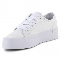 DC Manual Γυναικεία Flatforms Sneakers Λευκά ADJS300280-WW0