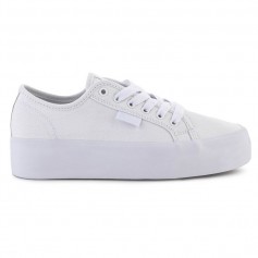 DC Manual Γυναικεία Flatforms Sneakers Λευκά ADJS300280-WW0