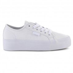DC Manual Γυναικεία Flatforms Sneakers Λευκά ADJS300280-WW0