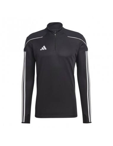 Adidas Ανδρική Μπλούζα με Φερμουάρ Μακρυμάνικη Μαύρη HS0326