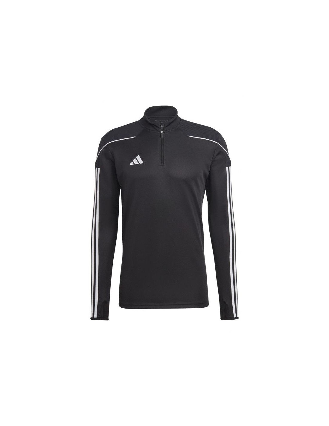 Adidas Ανδρική Μπλούζα με Φερμουάρ Μακρυμάνικη Μαύρη HS