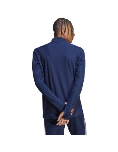 Adidas Ανδρική Μπλούζα με Φερμουάρ Μακρυμάνικη Navy Μπλε HS7229