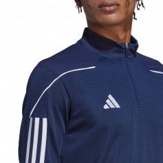 Adidas Ανδρική Μπλούζα με Φερμουάρ Μακρυμάνικη Navy Μπλε HS7229