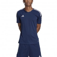Adidas Tiro 23 League Αθλητικό Ανδρικό T-shirt Navy Μπλε με Λογότυπο HR4608