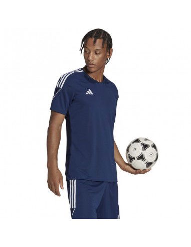 Adidas Tiro 23 League Αθλητικό Ανδρικό T-shirt Navy Μπλε με Λογότυπο HR4608