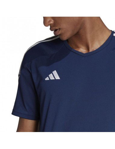 Adidas Tiro 23 League Αθλητικό Ανδρικό T-shirt Navy Μπλε με Λογότυπο HR4608