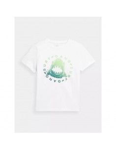 4F Παιδικό T-shirt Λευκό 4FJSS23TTSHM283-10S