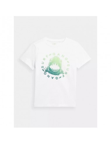 4F Παιδικό T-shirt Λευκό 4FJSS23TTSHM283-10S