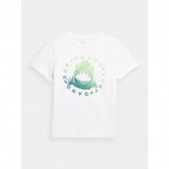 4F Παιδικό T-shirt Λευκό 4FJSS23TTSHM283-10S