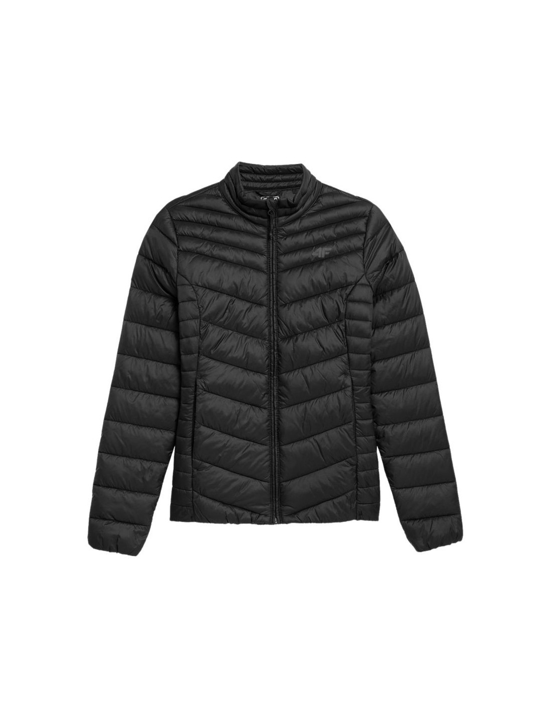 4F Κοντό Γυναικείο Puffer Μπουφάν για Χειμώνα Μαύρο 4FSS23TDJAF094-20S