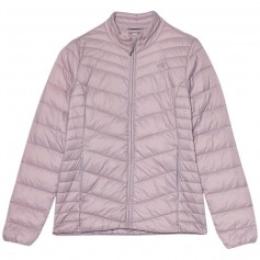 4F Μακρύ Γυναικείο Αμάνικο Puffer Μπουφάν Ροζ 4FSS23TDJAF093-83S