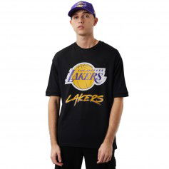 New Era NBA Script Mesh Αθλητικό Ανδρικό T-shirt Μαύρο με Στάμπα 60284737