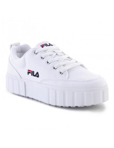 Fila Sandblast C Γυναικεία Flatforms Sneakers Λευκά FFW0062-10004
