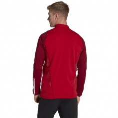 Adidas Tiro 23 Ανδρική Ζακέτα με Φερμουάρ Κόκκινη HE5650