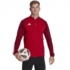 Adidas Tiro 23 Ανδρική Ζακέτα με Φερμουάρ Κόκκινη HE5650