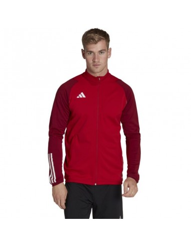 Adidas Tiro 23 Ανδρική Ζακέτα με Φερμουάρ Κόκκινη HE5650
