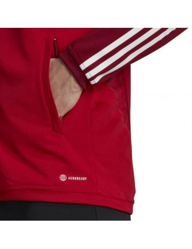 Adidas Tiro 23 Ανδρική Ζακέτα με Φερμουάρ Κόκκινη HE5650