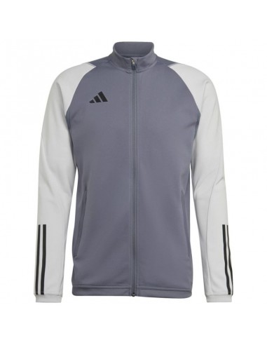 Adidas Tiro 23 Competition Ανδρική Ζακέτα με Φερμουάρ Γκρι HP1908